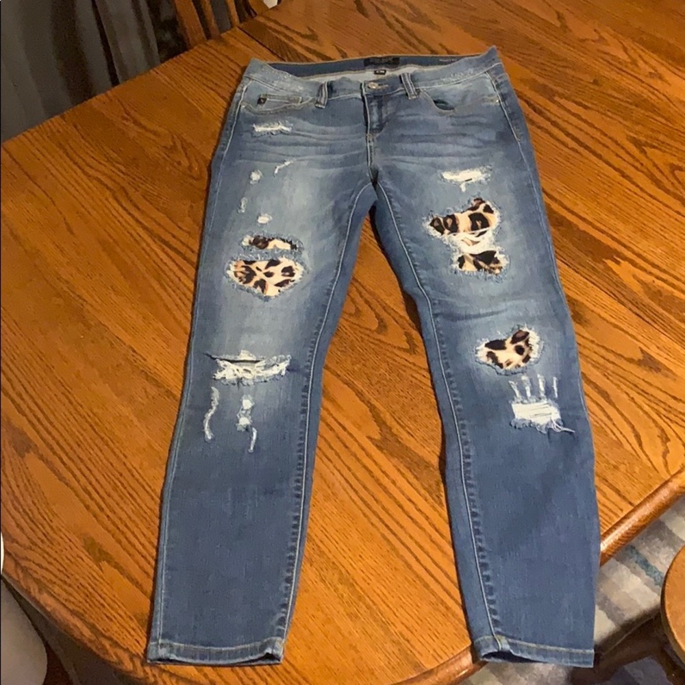 Judy Blue leopard skinny